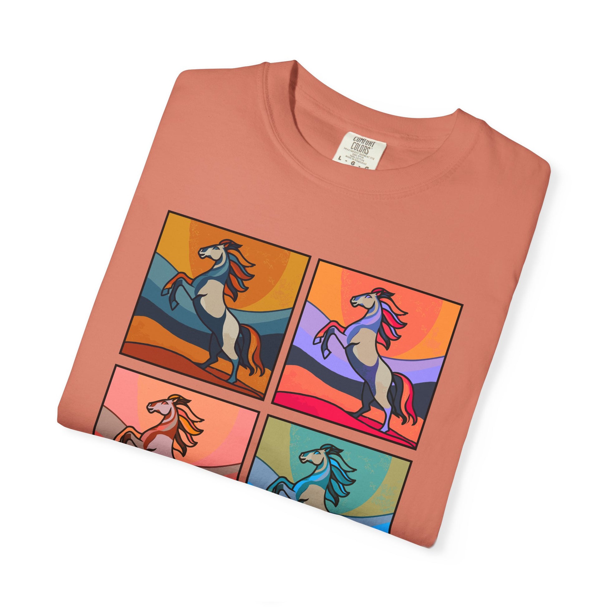 Horse Lover T-Shirt - Bold and Colorful Modern Artsy Design