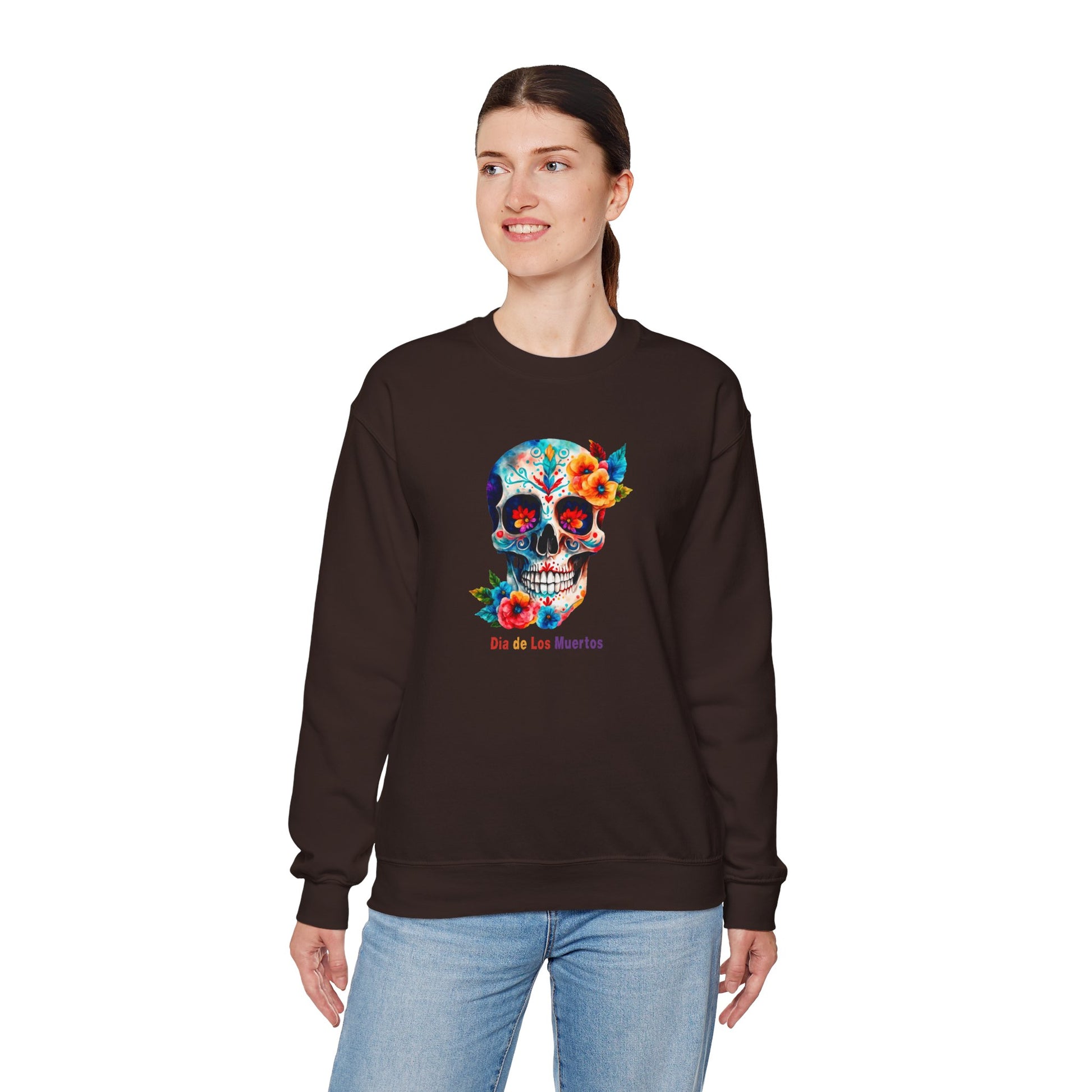 Day of the Dead, Dia de los Muertos Crewneck Sweatshirt - Halloween, Costume Unisex