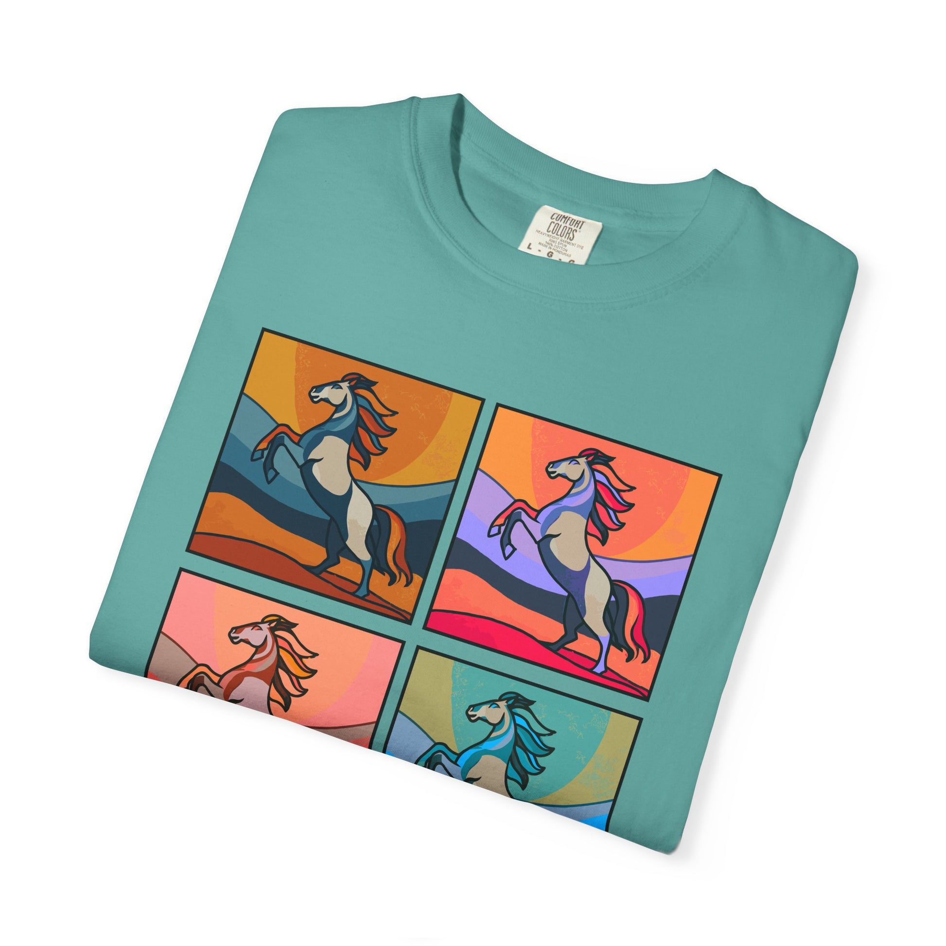 Horse Lover T-Shirt - Bold and Colorful Modern Artsy Design