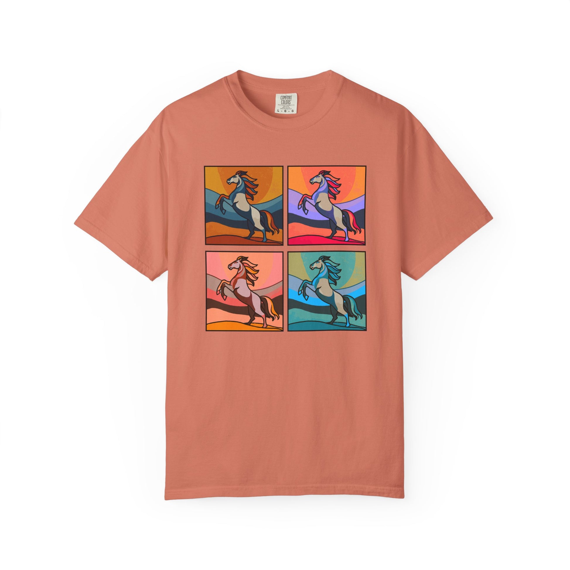 Horse Lover T-Shirt - Bold and Colorful Modern Artsy Design