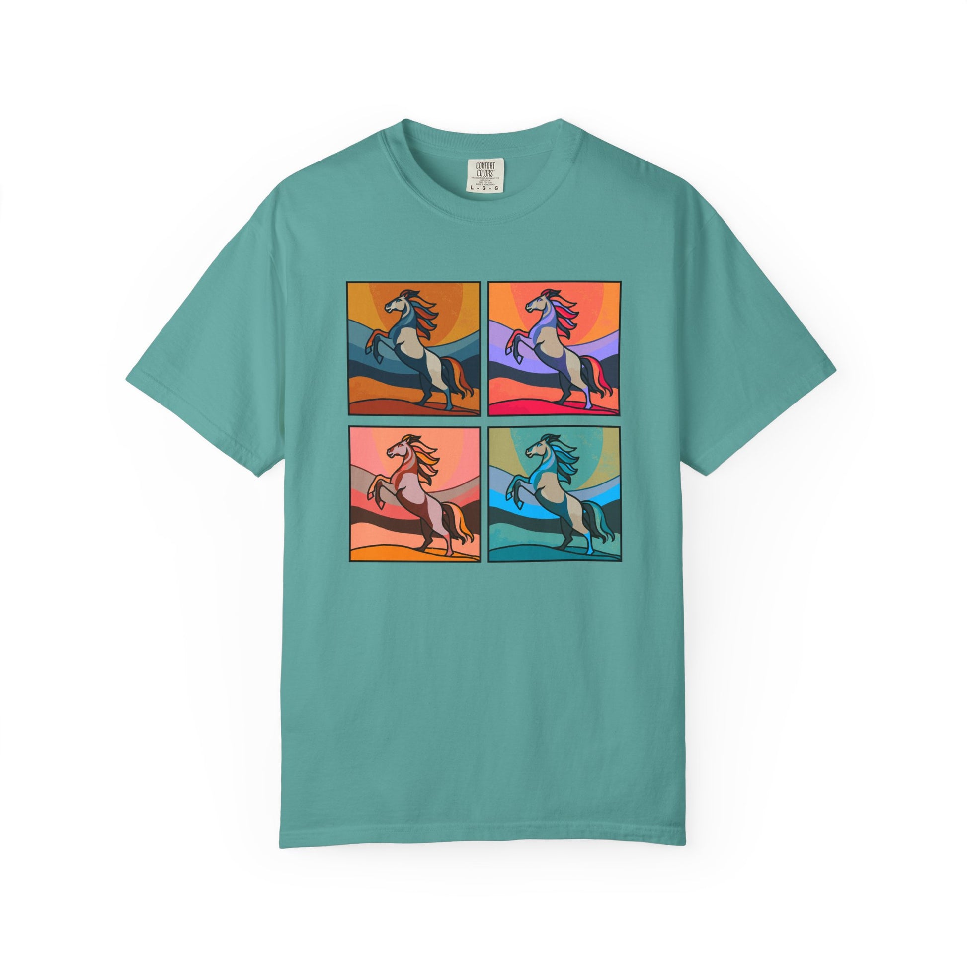 Horse Lover T-Shirt - Bold and Colorful Modern Artsy Design