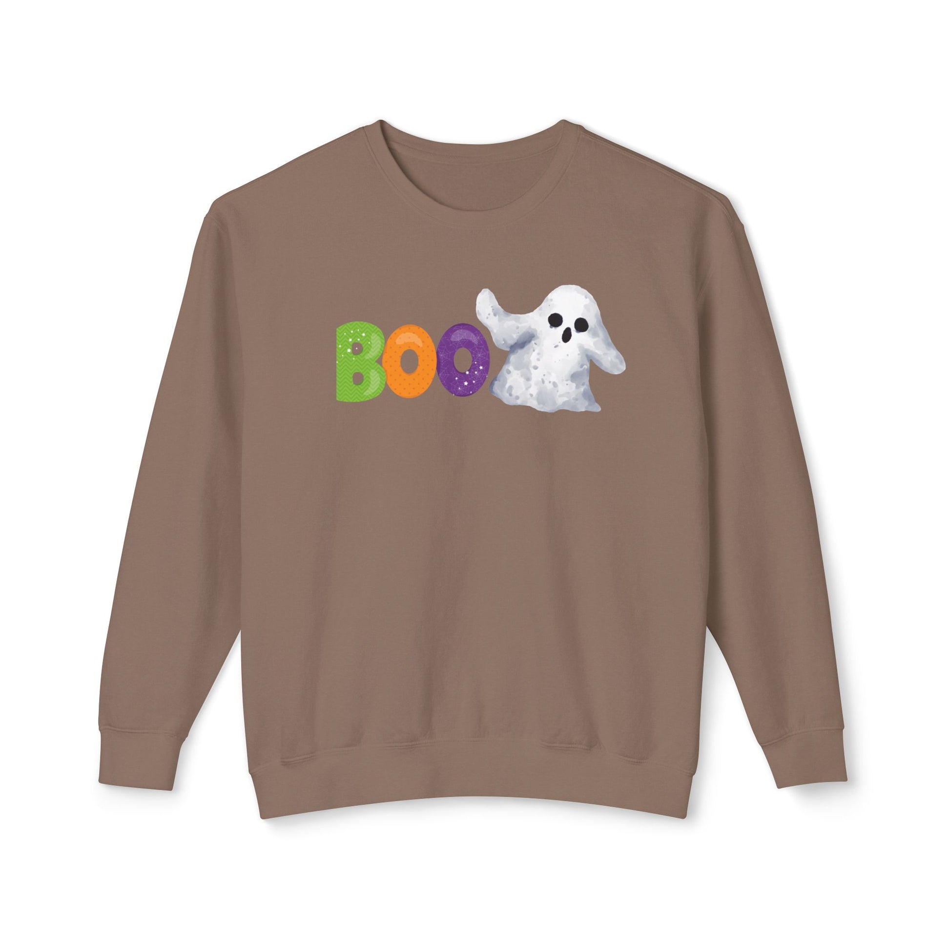 Halloween Ghost Boo Sweatshirt, Unisex Crewneck for Fall Celebrations, Cozy Casual Wear, Halloween Gift, Spooky Season Apparel