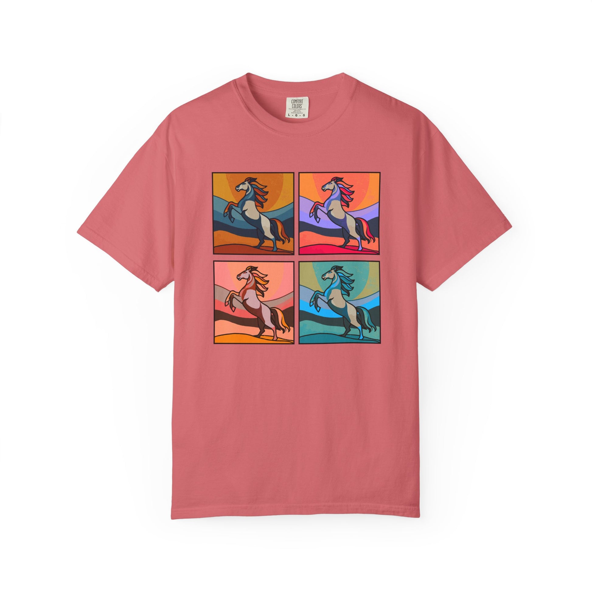 Horse Lover T-Shirt - Bold and Colorful Modern Artsy Design
