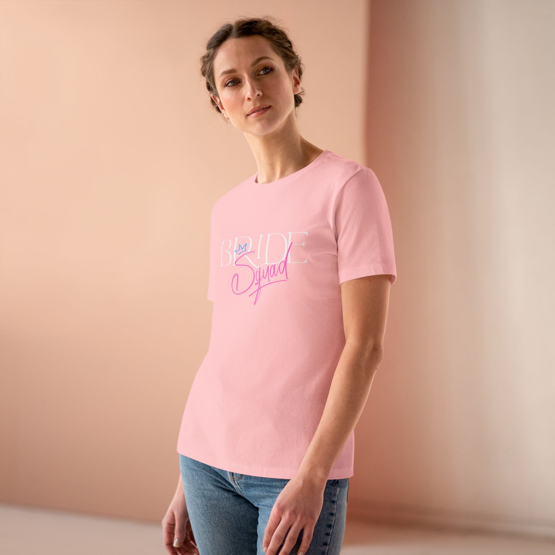 Bride Squad Cotton Tee, Perfect for Bachelorette Parties, Wedding Celebrations, Bridal Showers, Gifts for Bridesmaids, Matching Outfits