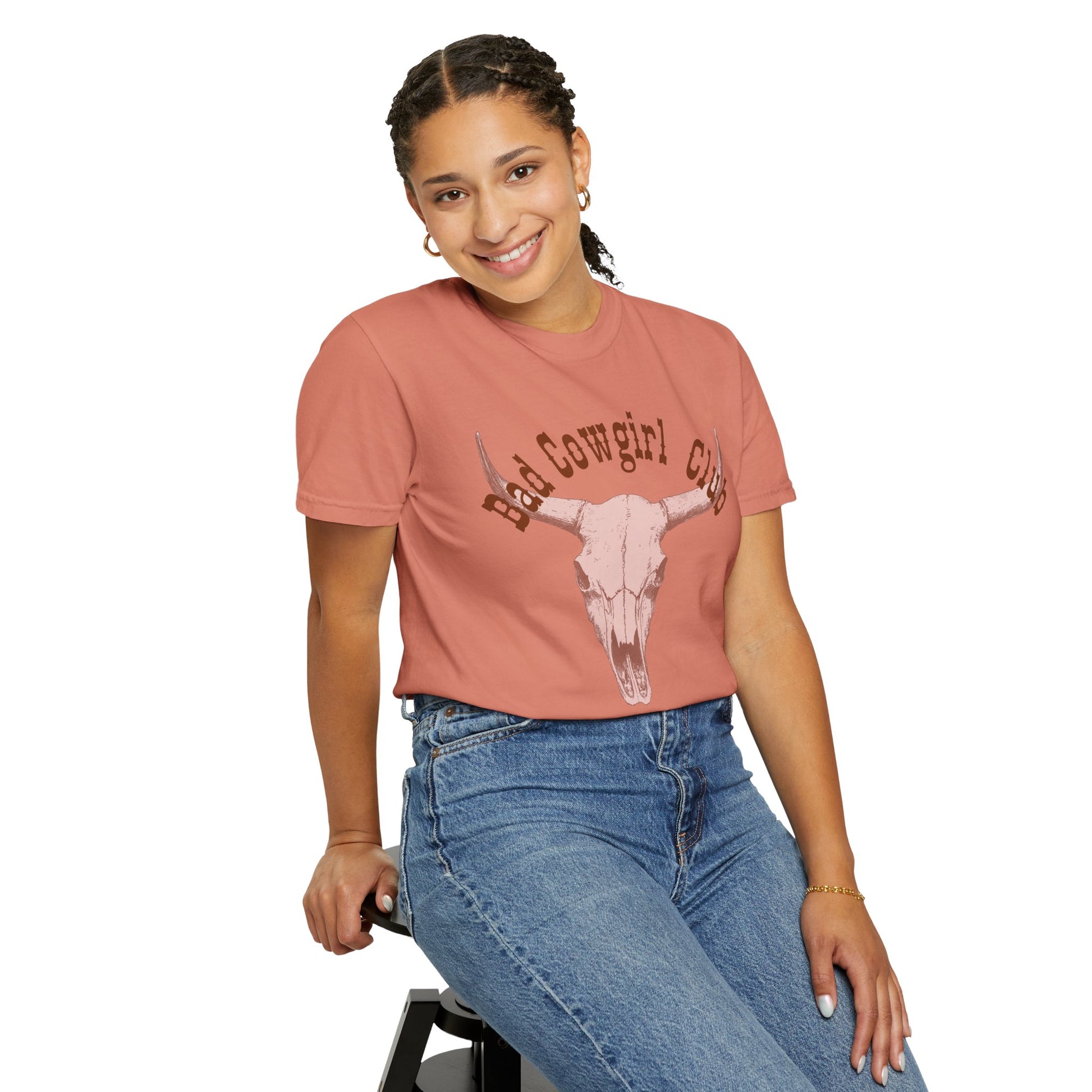 Boho Cowgirl T-Shirt - Southern Style Western Theme Fun Sassy Unisex Garment-Dyed Tee