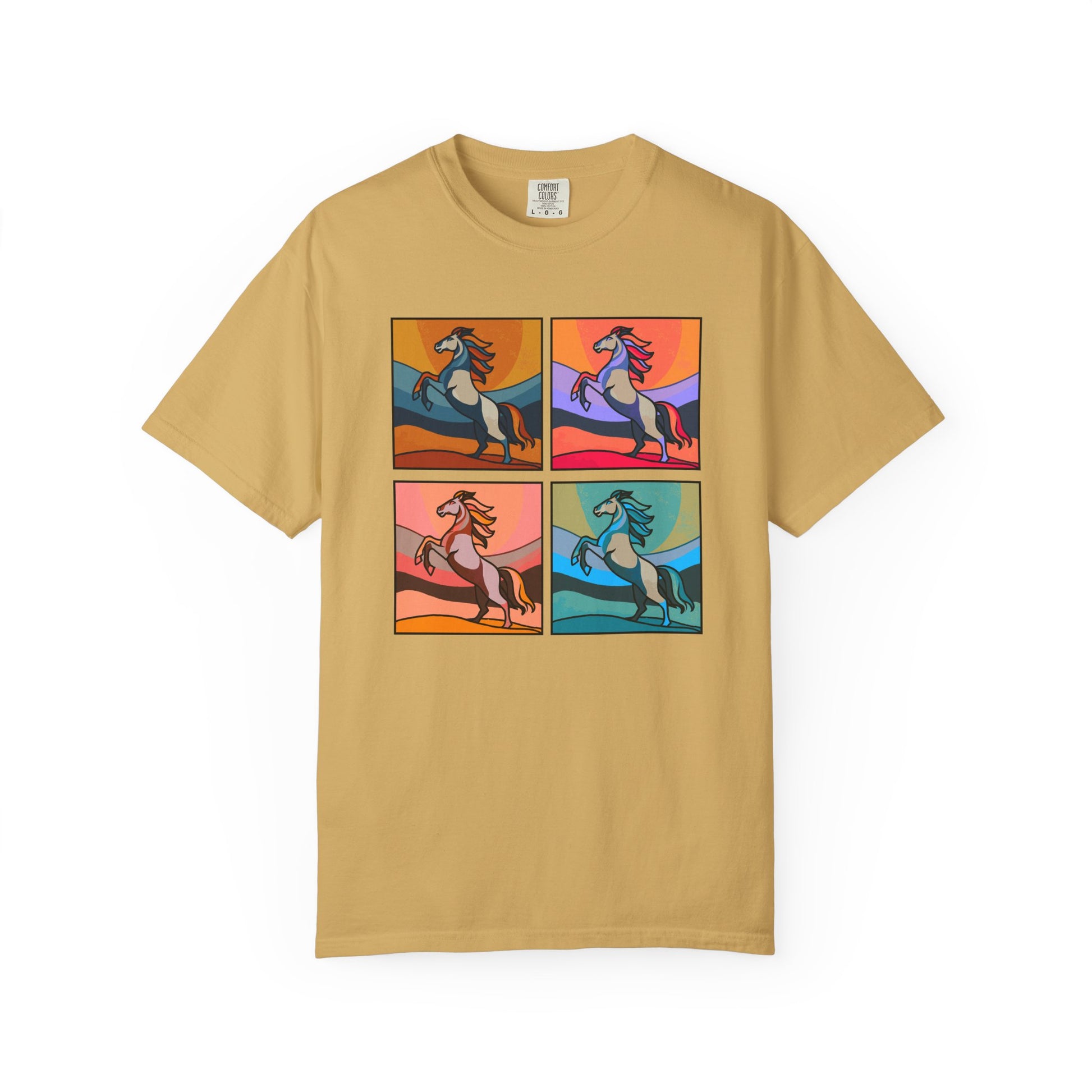 Horse Lover T-Shirt - Bold and Colorful Modern Artsy Design
