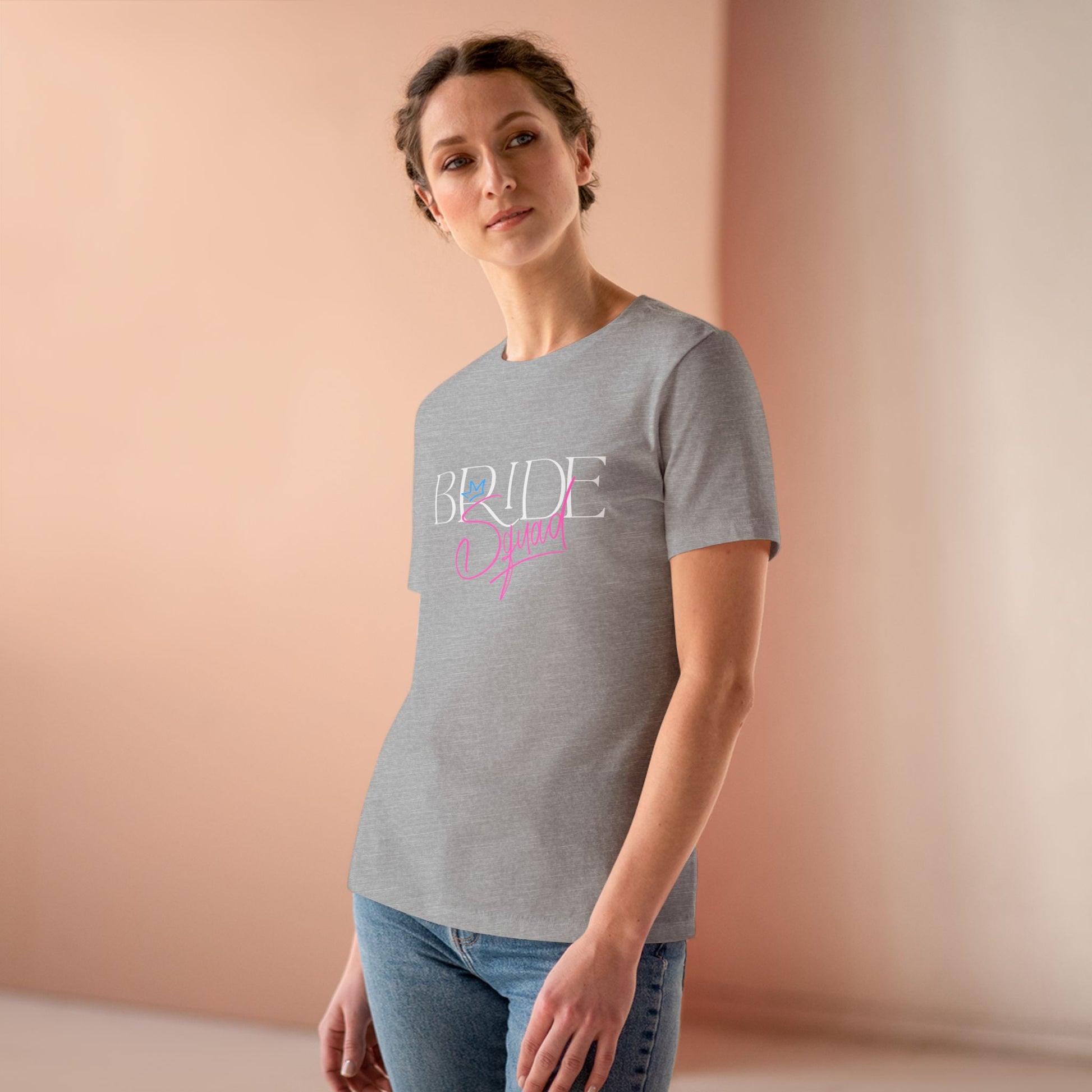 Bride Squad Cotton Tee, Perfect for Bachelorette Parties, Wedding Celebrations, Bridal Showers, Gifts for Bridesmaids, Matching Outfits