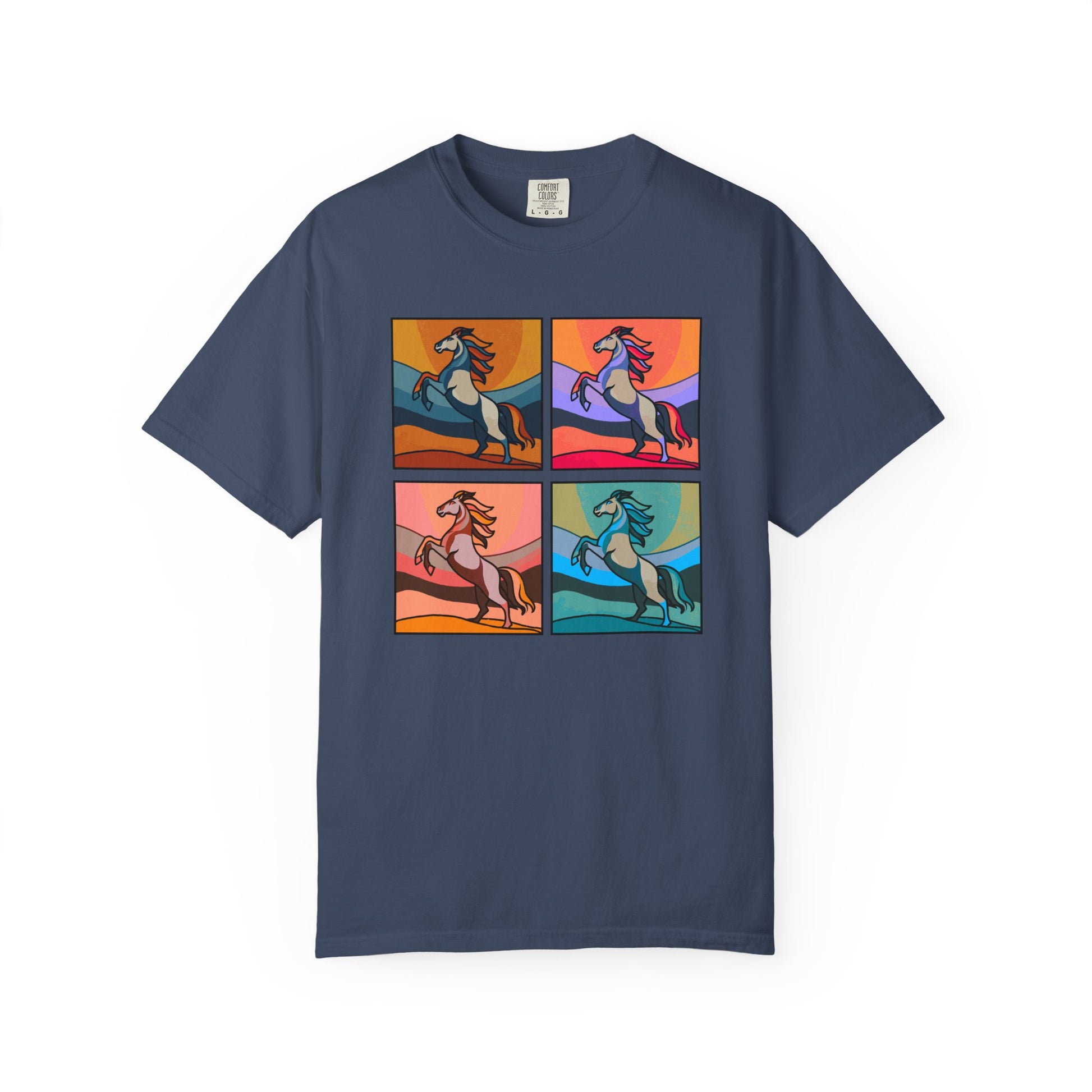 Horse Lover T-Shirt - Bold and Colorful Modern Artsy Design