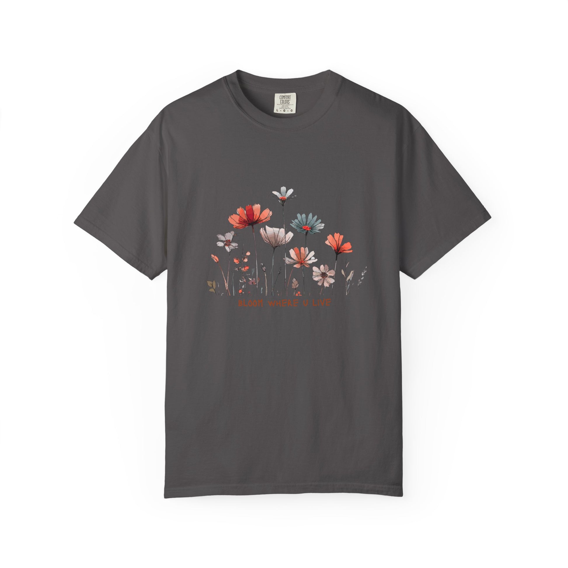 Wild Flower Graphic T-shirt, Modern, simple, nice gift idea