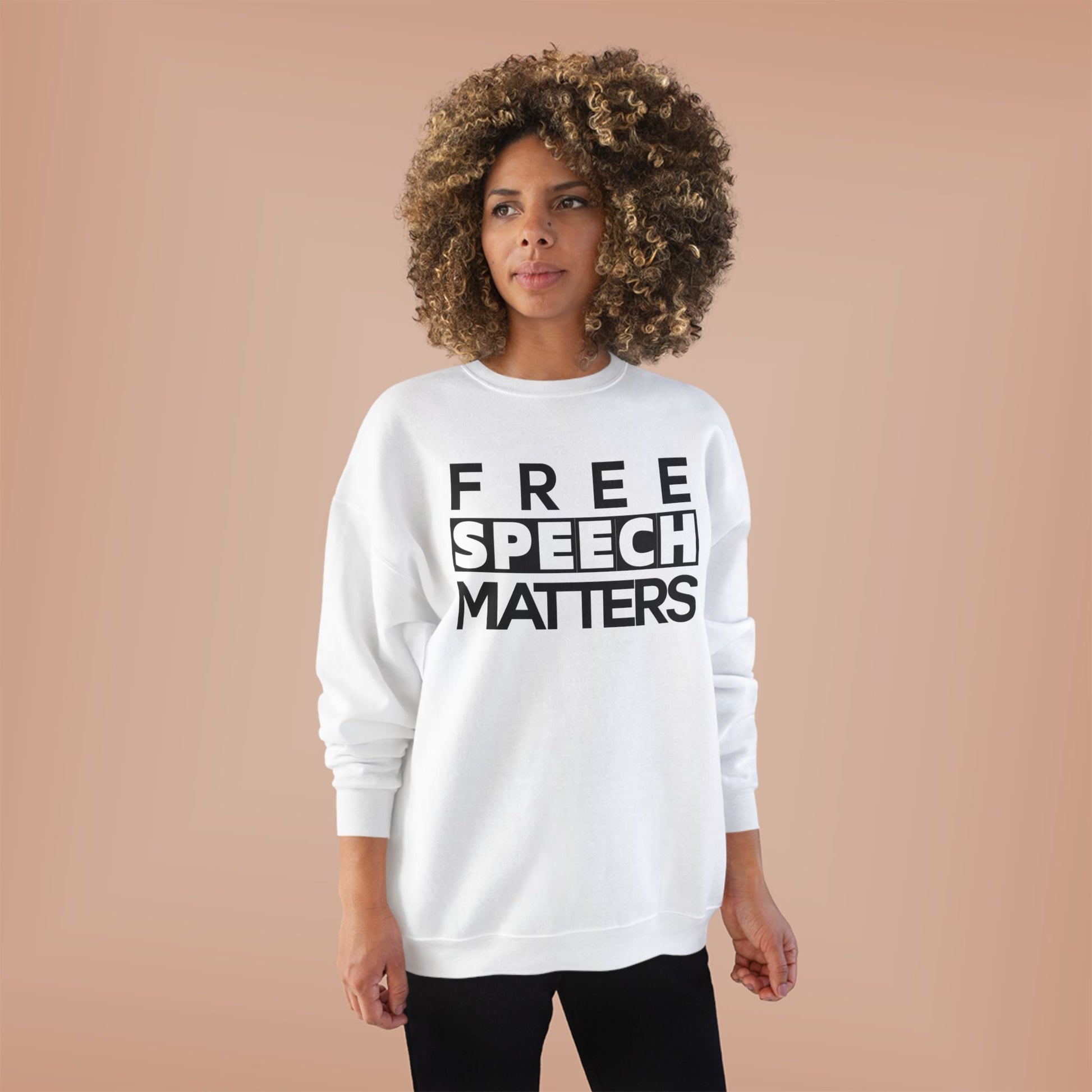 Unisex Crewneck Sweatshirt - Free Speech Matters Political Alliance Freedom Liftable All Genders
