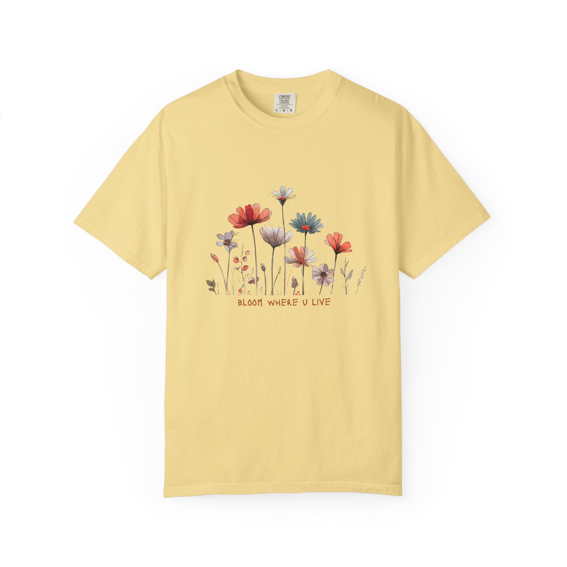 Wild Flower Graphic T-shirt, Modern, simple, nice gift idea