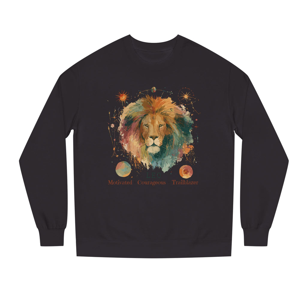 Retro inspired Leo Zodiac Sweatshirt — Bold Lion Astrology Crewneck Astrological birthday crewneck sweatshirt