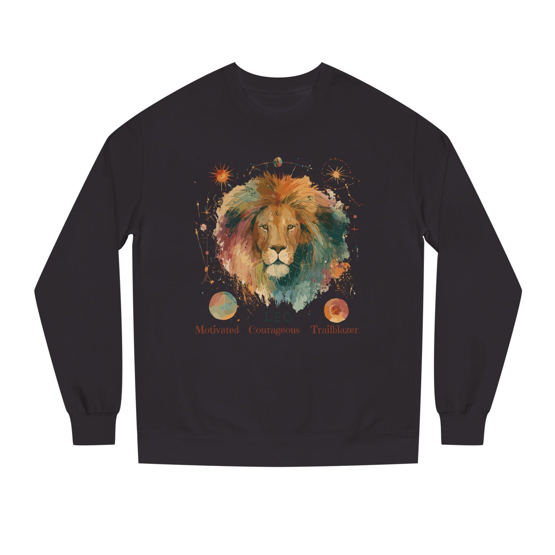 Retro inspired Leo Zodiac Sweatshirt — Bold Lion Astrology Crewneck Astrological birthday crewneck sweatshirt