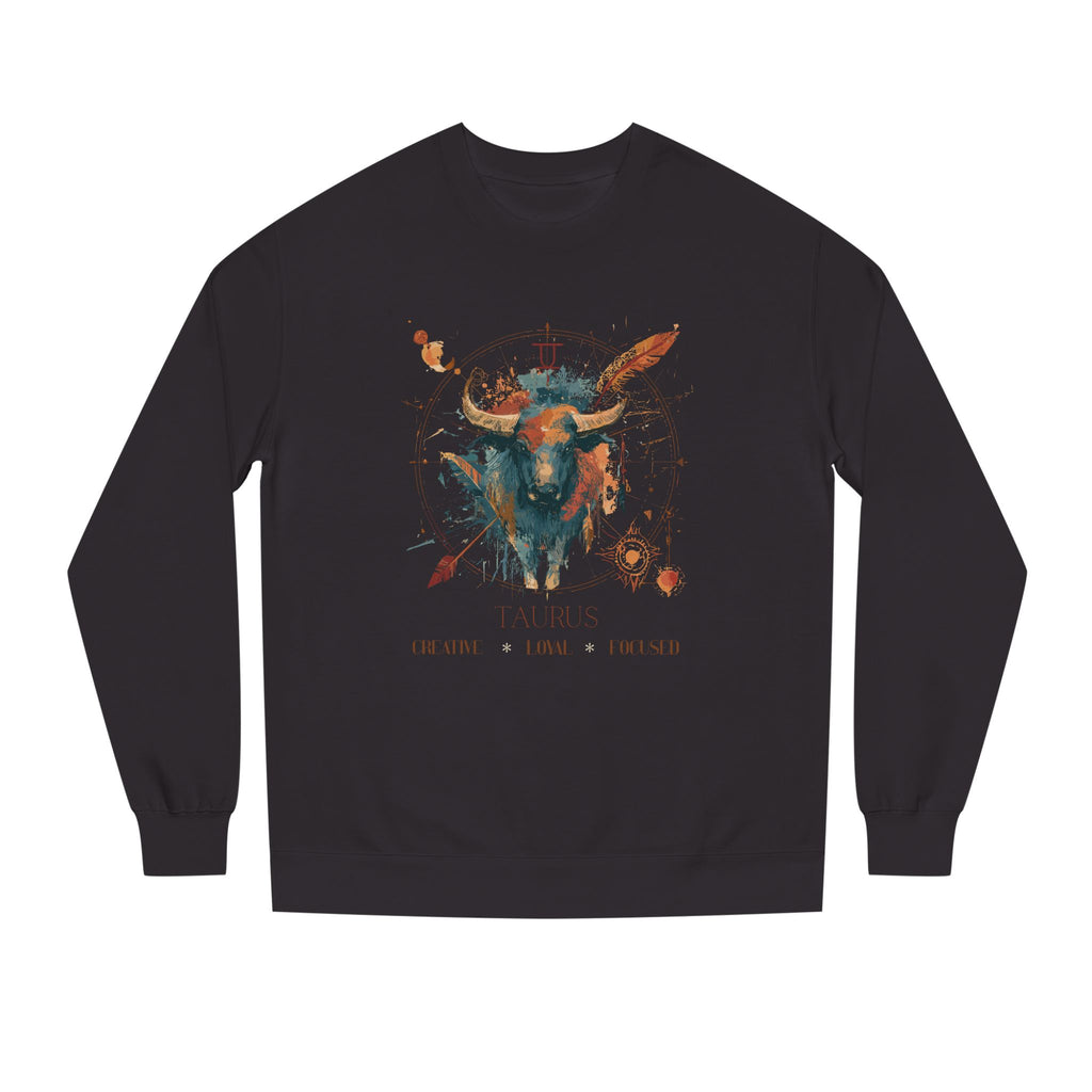 Retro inspired Taurus Zodiac Crewneck Sweatshirt — Muted desert colors Horoscope birthdays giftables