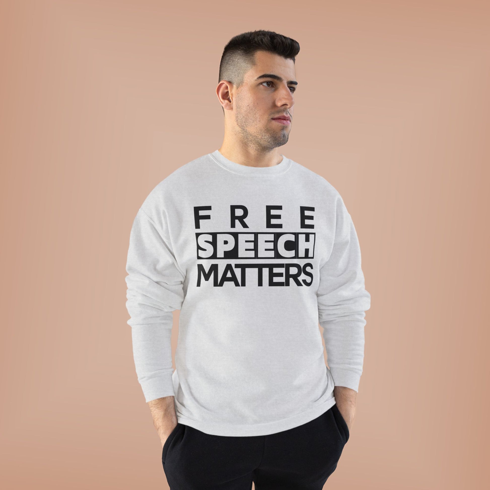 Unisex Crewneck Sweatshirt - Free Speech Matters Political Alliance Freedom Liftable All Genders