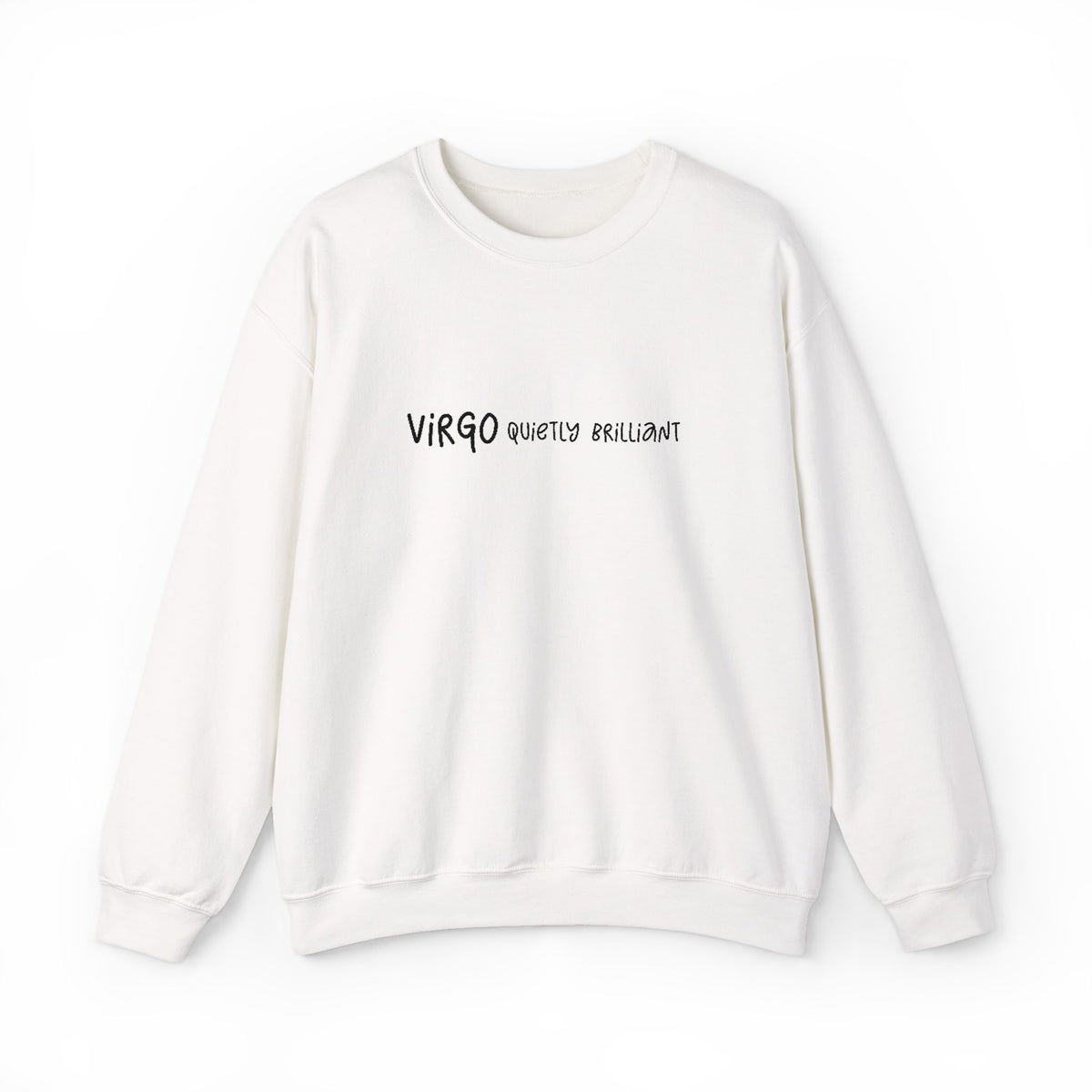 Embroidered Virgo Zodiac Unisex Crewneck Sweatshirt Horoscope Birthday Giftable