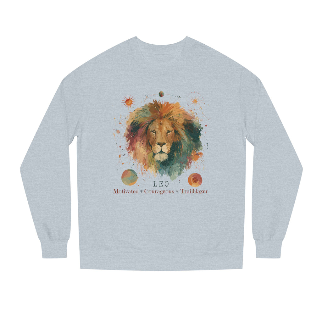 Retro inspired Leo Zodiac Sweatshirt — Bold Lion Astrology Crewneck Astrological birthday crewneck sweatshirt