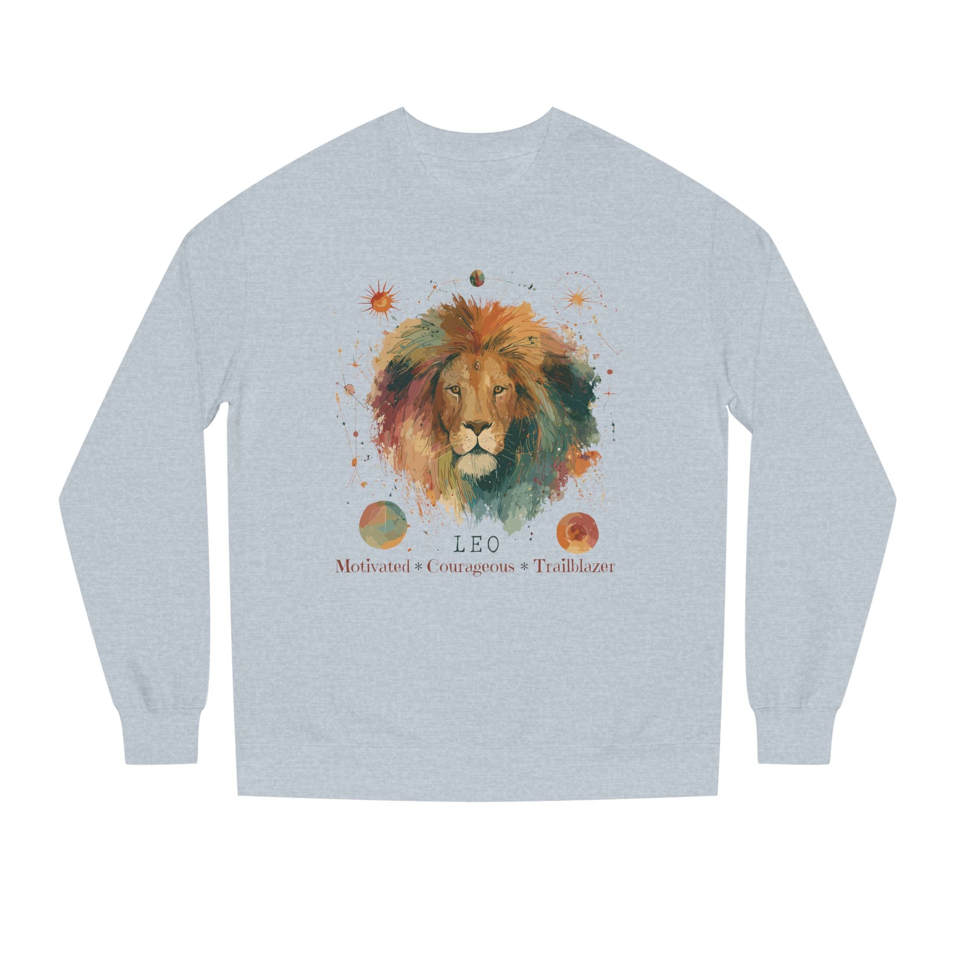 Retro inspired Leo Zodiac Sweatshirt — Bold Lion Astrology Crewneck Astrological birthday crewneck sweatshirt