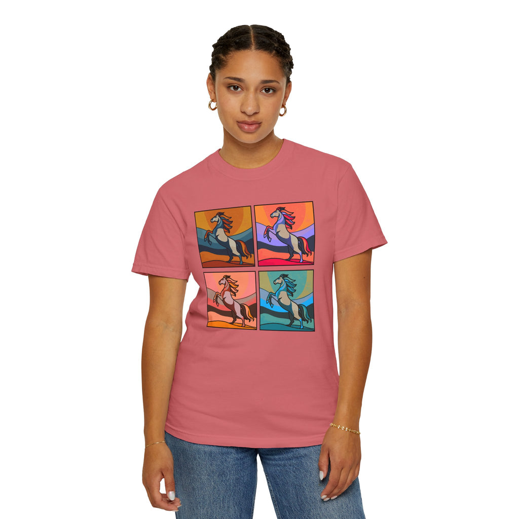 Horse Lover T-Shirt - Bold and Colorful Modern Artsy Design