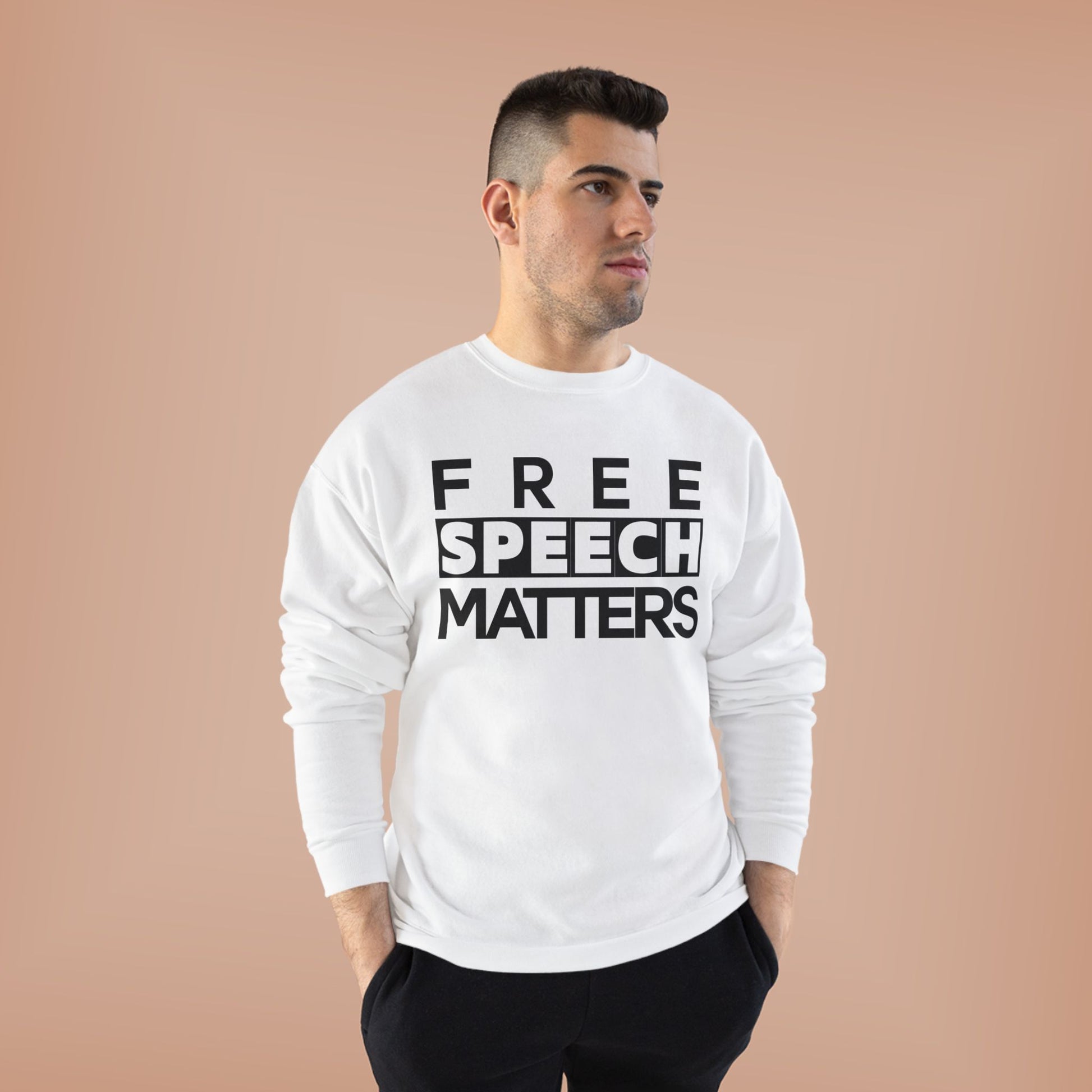 Unisex Crewneck Sweatshirt - Free Speech Matters Political Alliance Freedom Liftable All Genders
