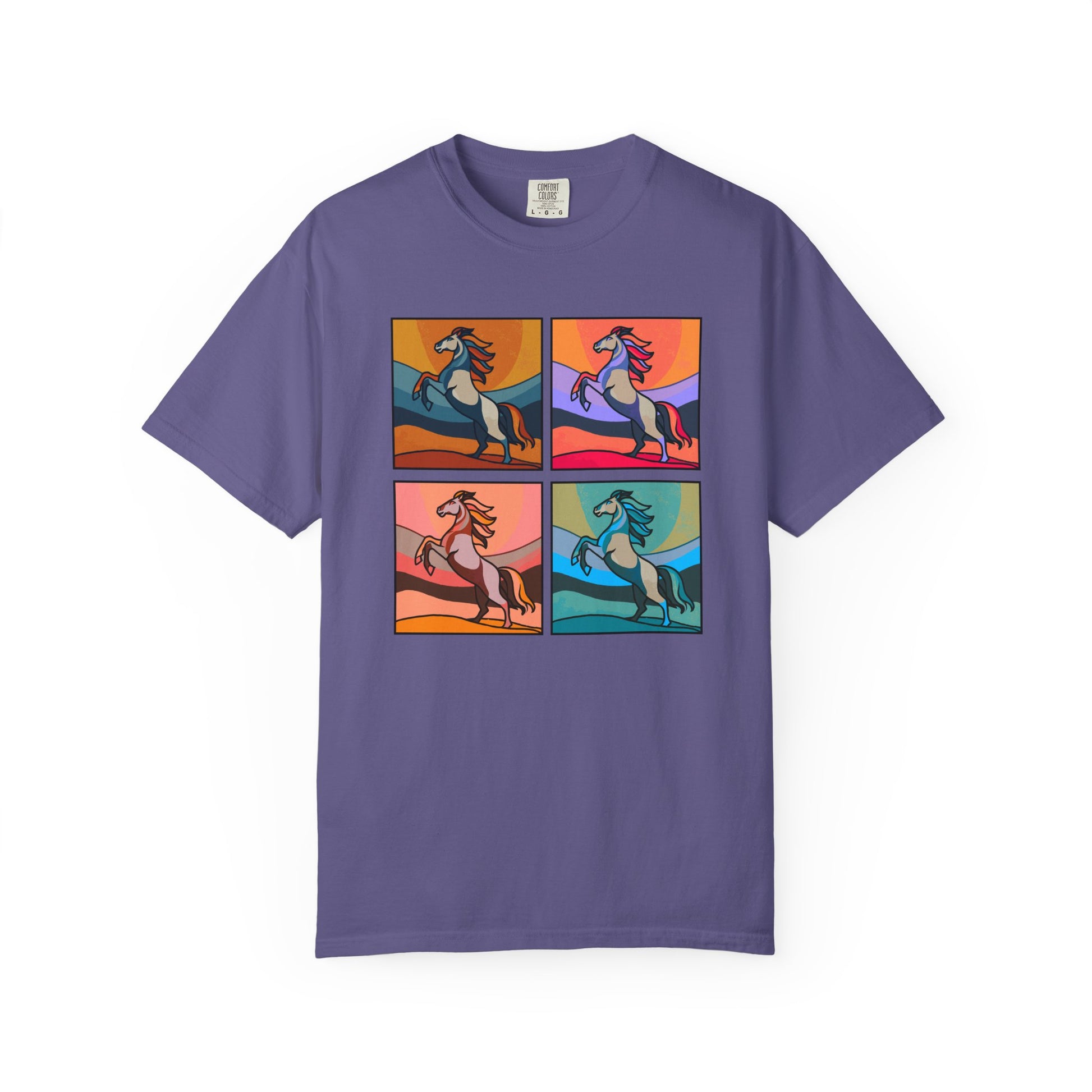 Horse Lover T-Shirt - Bold and Colorful Modern Artsy Design