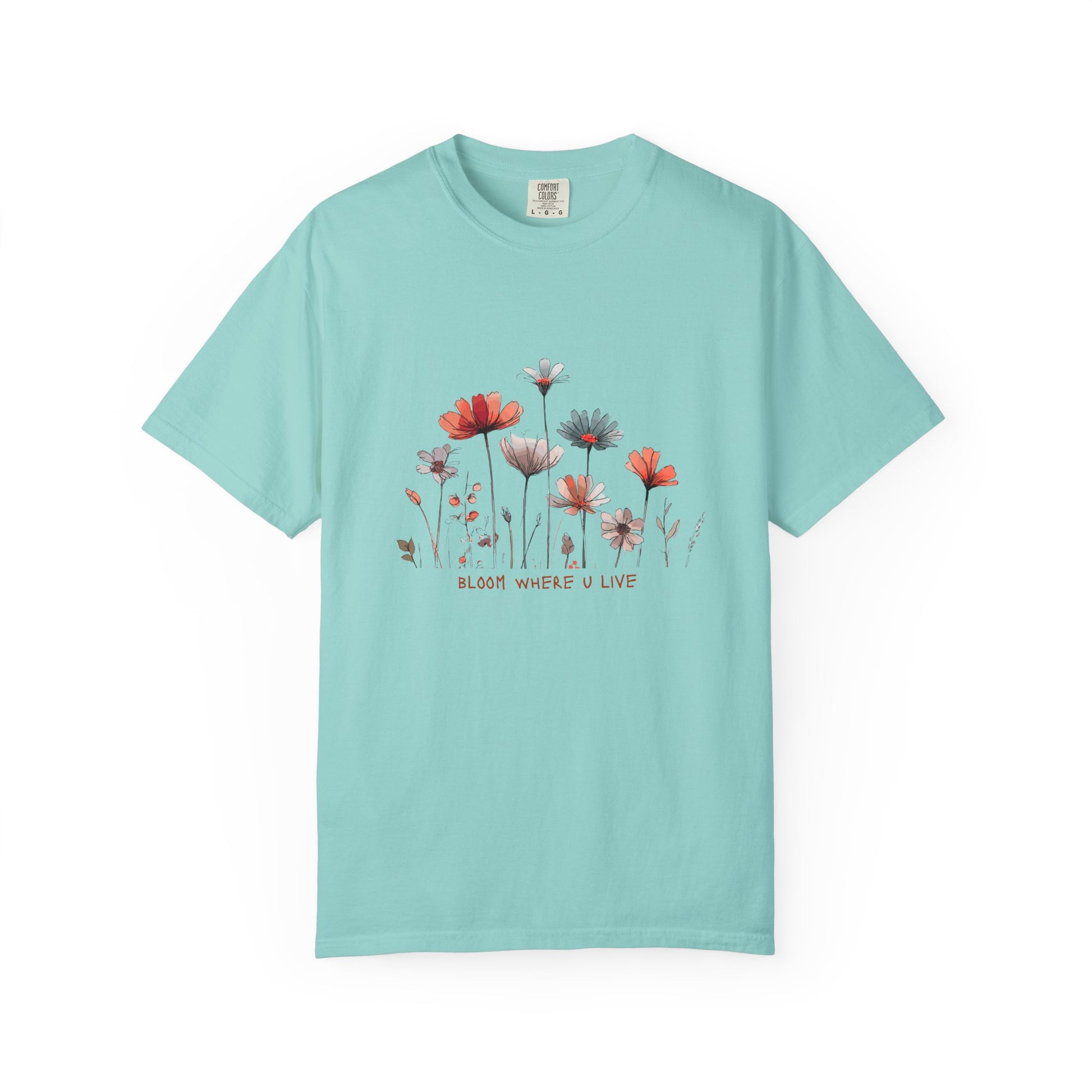 Wild Flower Graphic T-shirt, Modern, simple, nice gift idea