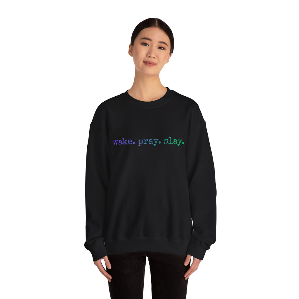Modern faith inspired Unisex Heavy Blend™ Crewneck Sweatshirt Casual motivating positive Sweatshirt contemporary christian crew