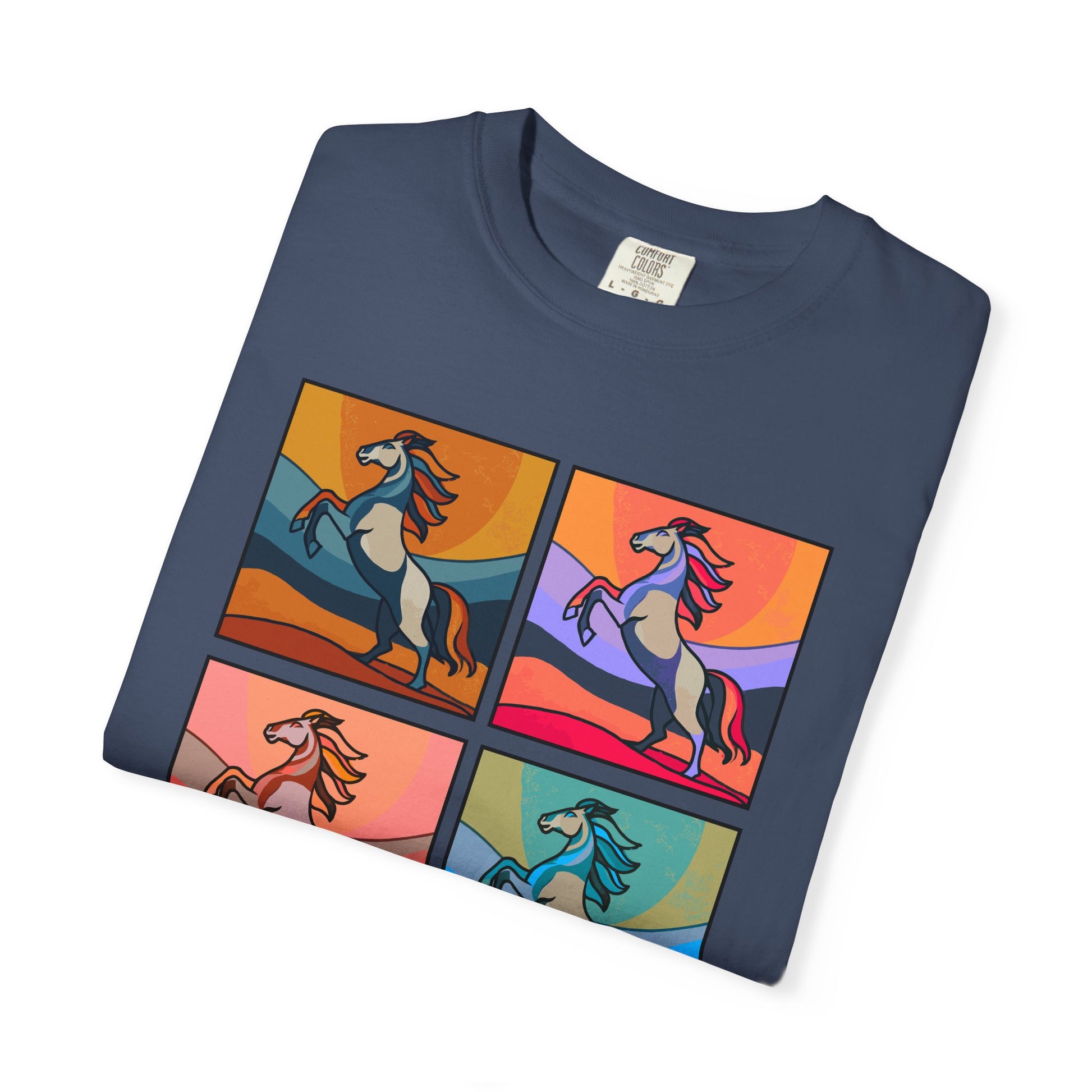 Horse Lover T-Shirt - Bold and Colorful Modern Artsy Design