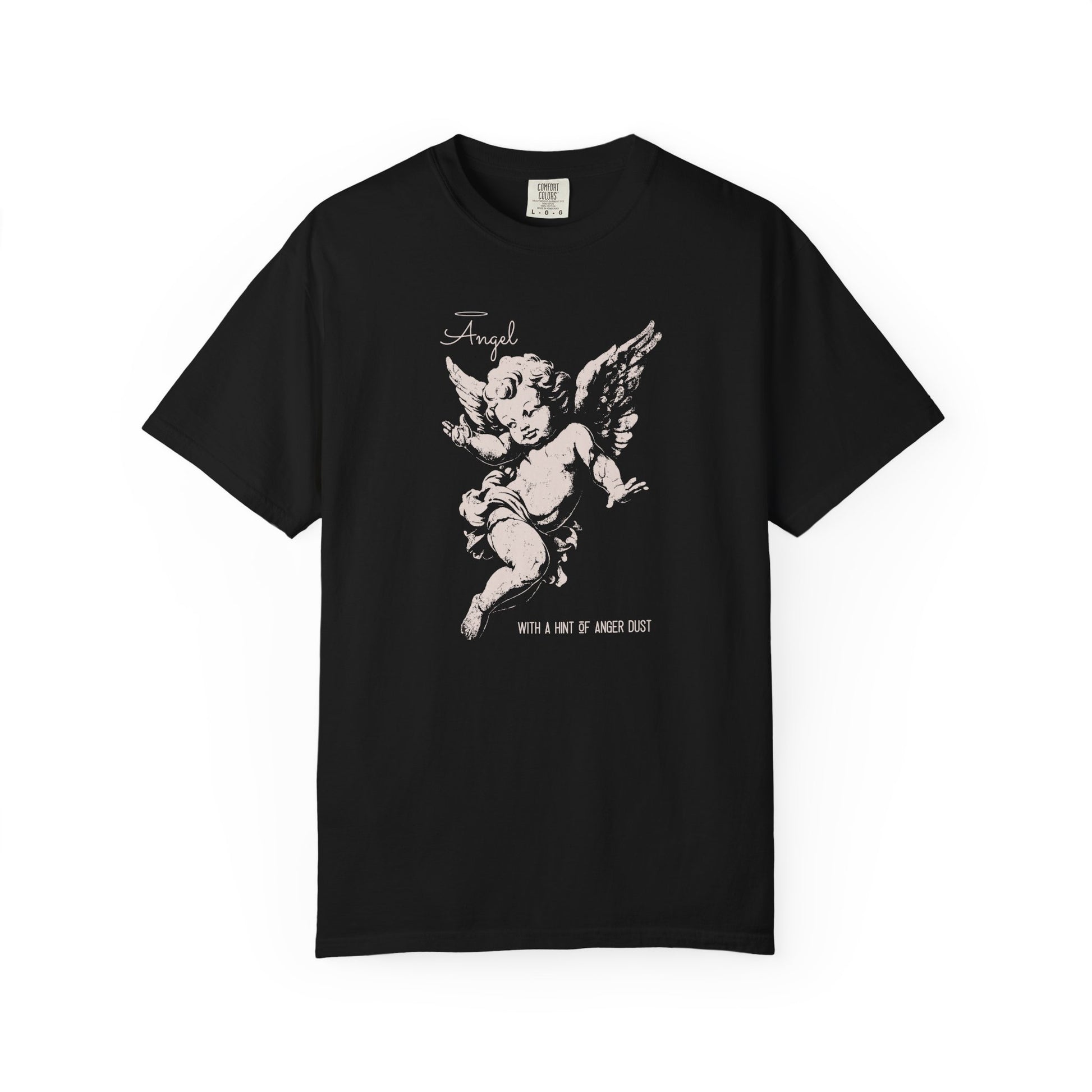 Vintage Cherub T-shirt - Classic Angel Design for Women
