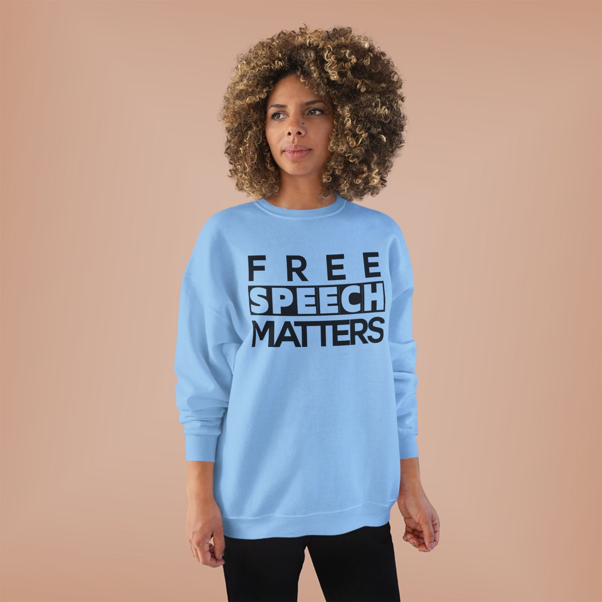 Unisex Crewneck Sweatshirt - Free Speech Matters Political Alliance Freedom Liftable All Genders