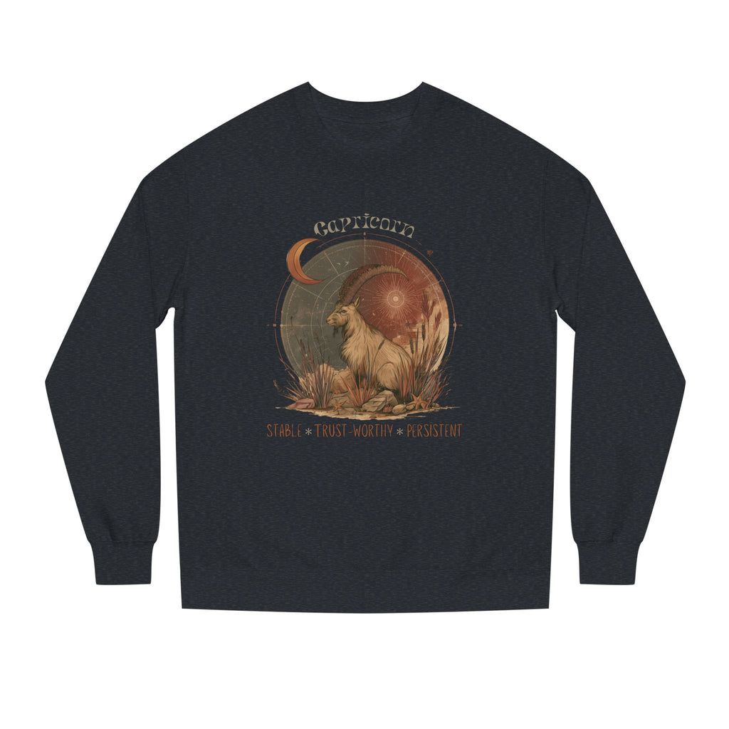 Retro inspired Capricorn Horoscope Crewneck Sweatshirt Astrological gifts for Zodiac lovers