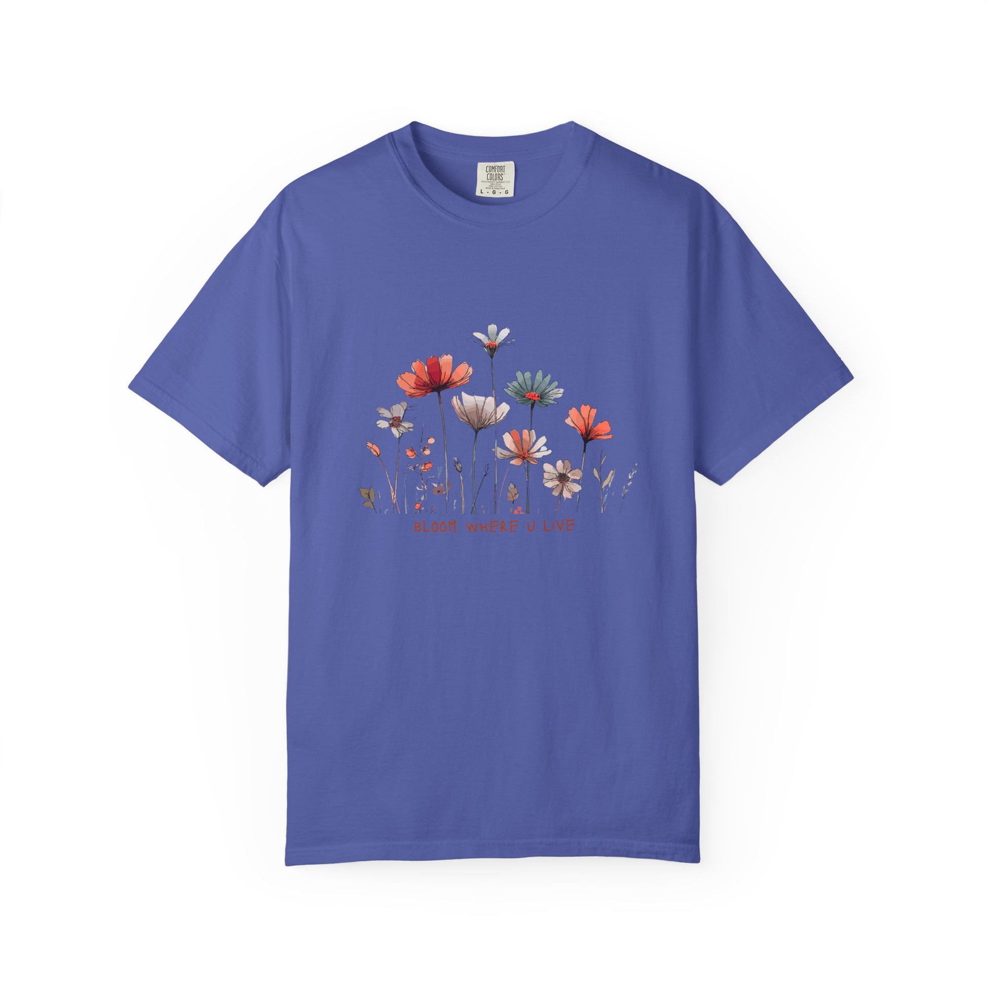 Wild Flower Graphic T-shirt, Modern, simple, nice gift idea