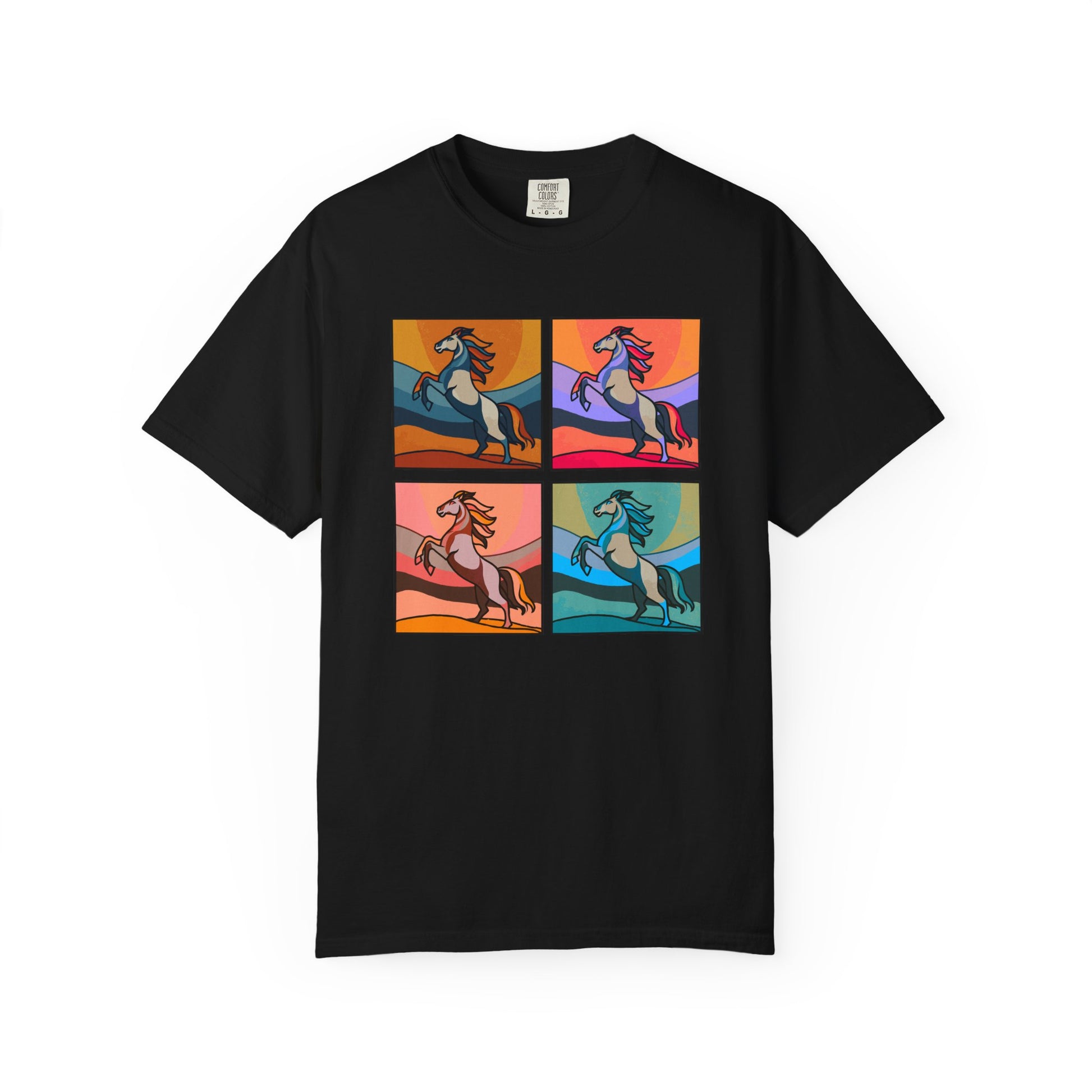 Horse Lover T-Shirt - Bold and Colorful Modern Artsy Design