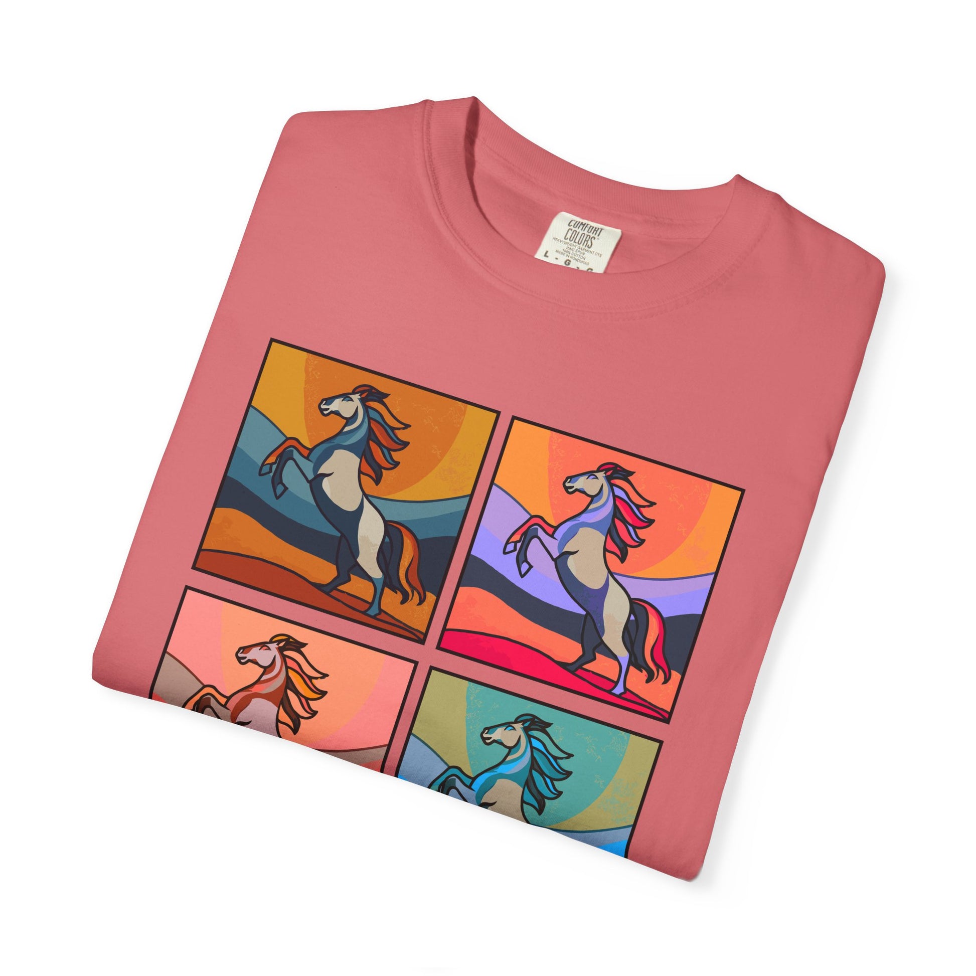 Horse Lover T-Shirt - Bold and Colorful Modern Artsy Design