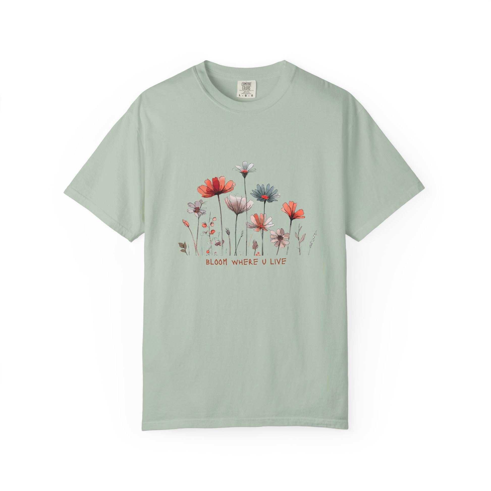 Wild Flower Graphic T-shirt, Modern, simple, nice gift idea