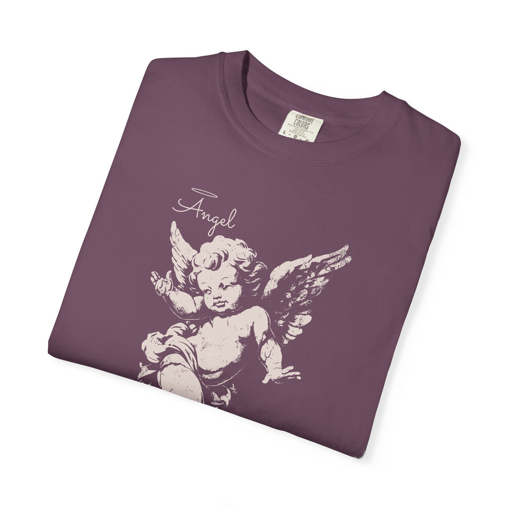 Vintage inspired Cherub T-shirt Classic Angel Design for Women sassy and sexy gift for her trendy distressed t-shirt boho girl