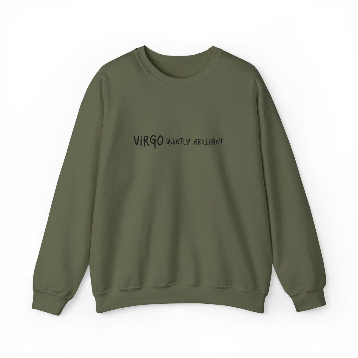 Embroidered Virgo Zodiac Unisex Crewneck Sweatshirt Horoscope Birthday Giftable