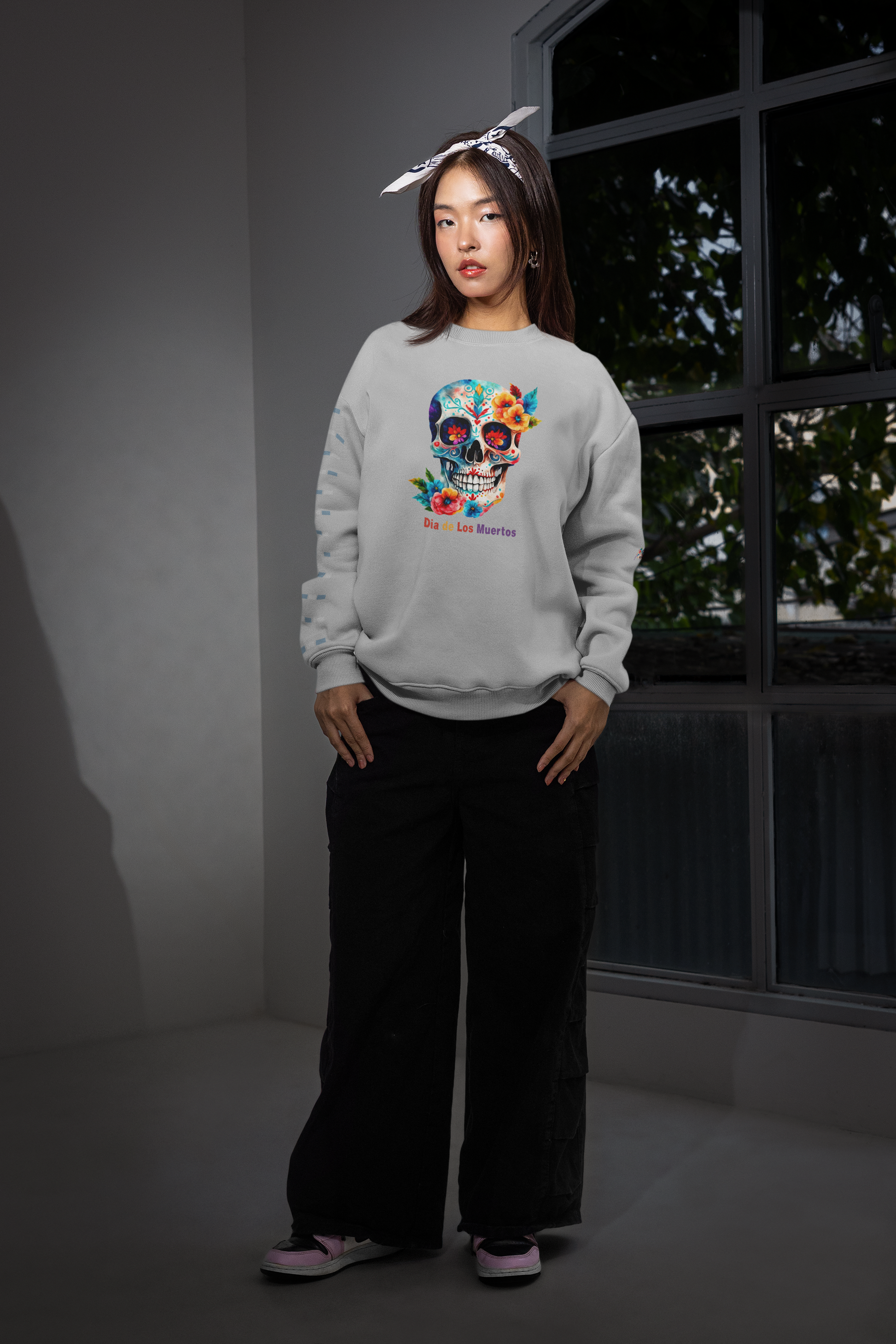 Day of the Dead, Dia de los Muertos Crewneck Sweatshirt - Halloween, Costume Unisex