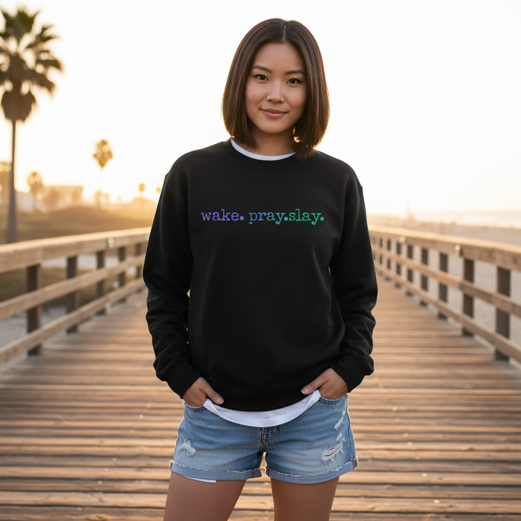 Modern faith inspired Unisex Heavy Blend™ Crewneck Sweatshirt Casual motivating positive Sweatshirt contemporary christian crew