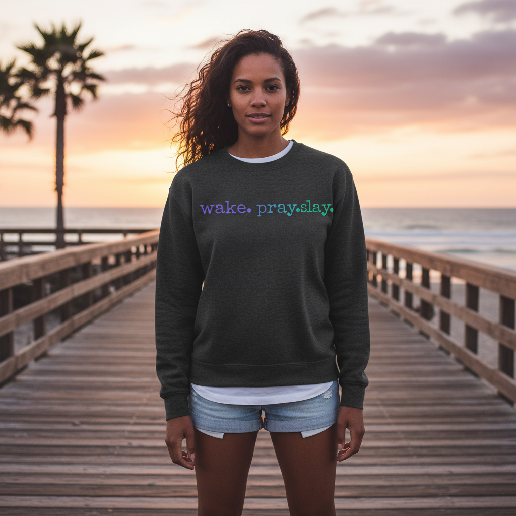 Modern faith inspired Unisex Heavy Blend™ Crewneck Sweatshirt Casual motivating positive Sweatshirt contemporary christian crew