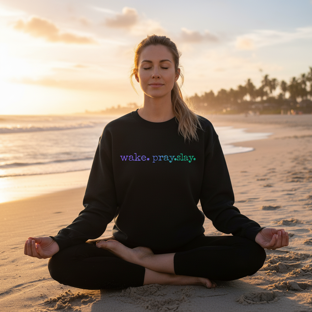 Modern faith inspired Unisex Heavy Blend™ Crewneck Sweatshirt Casual motivating positive Sweatshirt contemporary christian crew