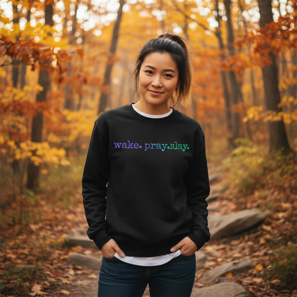 Modern faith inspired Unisex Heavy Blend™ Crewneck Sweatshirt Casual motivating positive Sweatshirt contemporary christian crew