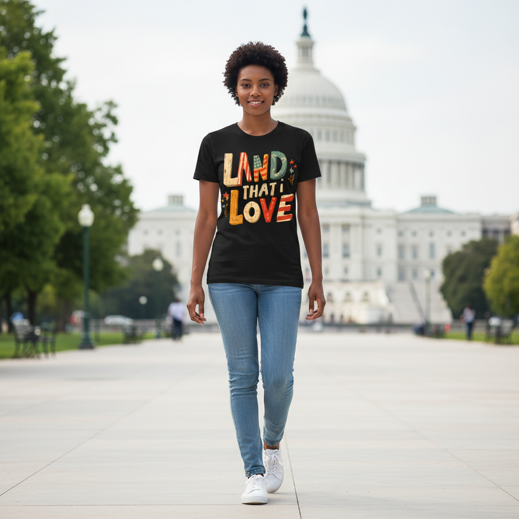 Patriotic loving tee proud love America Unisex T-Shirt  4th of July red white and blue freedom inspired t-shirt  Softstyle Comfort for Patriotic Souls