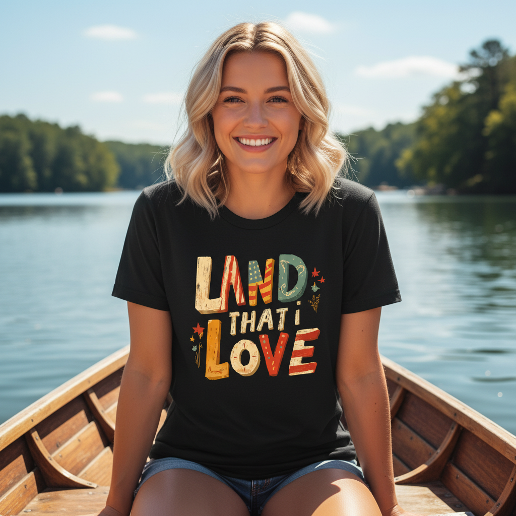 Patriotic loving tee proud love America Unisex T-Shirt  4th of July red white and blue freedom inspired t-shirt  Softstyle Comfort for Patriotic Souls