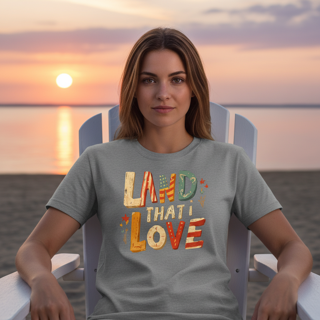 Patriotic loving tee proud love America Unisex T-Shirt  4th of July red white and blue freedom inspired t-shirt  Softstyle Comfort for Patriotic Souls