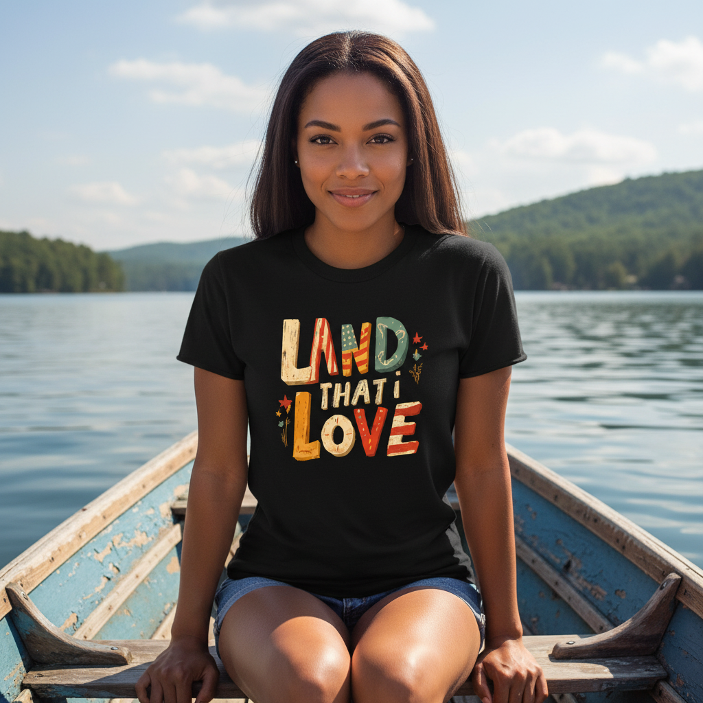 Patriotic loving tee proud love America Unisex T-Shirt  4th of July red white and blue freedom inspired t-shirt  Softstyle Comfort for Patriotic Souls