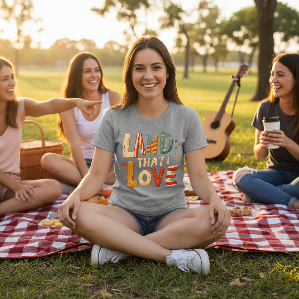Patriotic loving tee proud love America Unisex T-Shirt  4th of July red white and blue freedom inspired t-shirt  Softstyle Comfort for Patriotic Souls