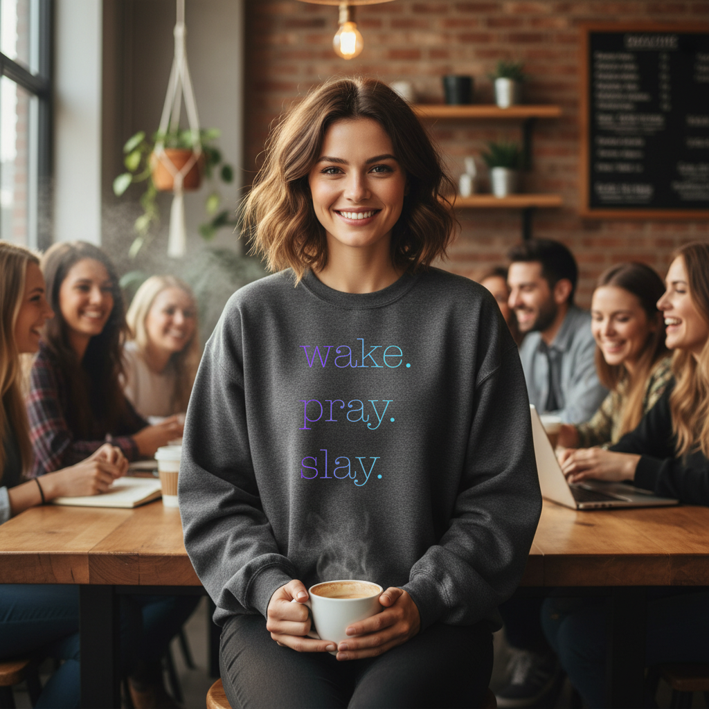 Christian inspired Women's pullover Faith based sweatshirt Inspirational gifts love Jesus  Crewneck Sweatshirt