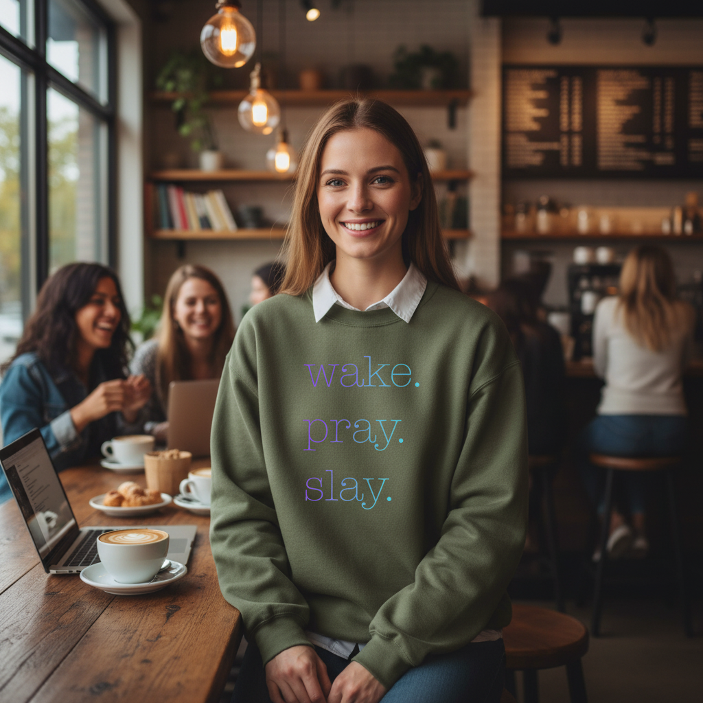 Christian inspired Women's pullover Faith based sweatshirt Inspirational gifts love Jesus  Crewneck Sweatshirt