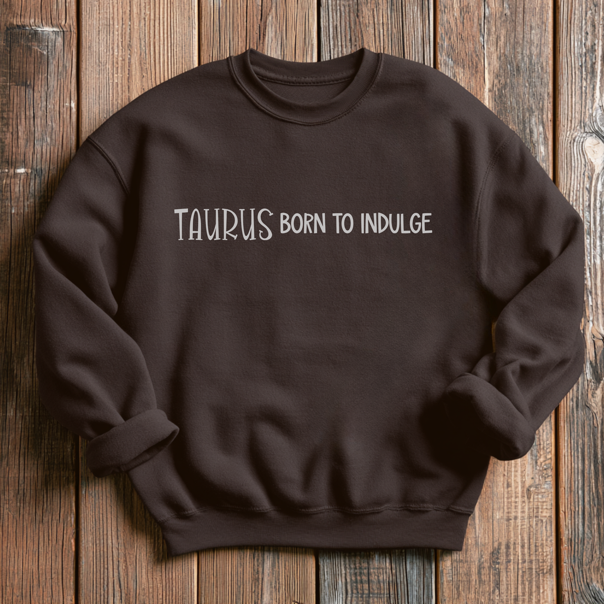 Embroidered Taurus Zodiac Unisex Crewneck Sweatshirt Horoscope giftable birthday